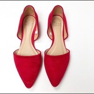 A New Day D'orsay Flats Bright Red 8.5